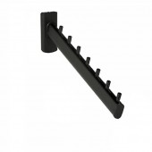 MB-2262b-7 Кронштейн в профиль. Наклонный, 7 штырьков. Цвет: Чёрный